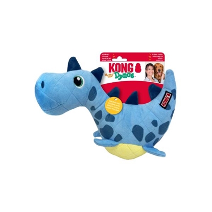 Picture of KONG Dynos Roars Blue – Plush Prehistoric Fetch & Squeak Toy